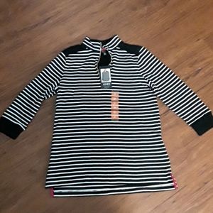 Black and white striped shirt